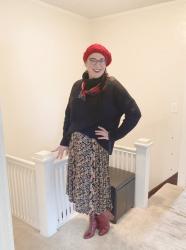 One Thrifted Skirt Styled Five Different Ways & #SpreadTheKindness Link Up #200