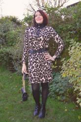 Leopard Print Jersey Dress + Style With a Smile Link Up
