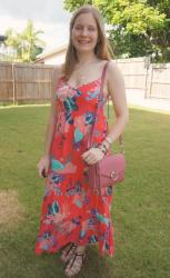 Tiered Kmart Dresses and Pink Rebecca Minkoff Jean MAC Bag: Weekday Wear Link Up