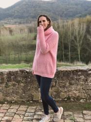 Jersey rosa chicle de lana