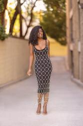 Tank Midi Dress + Chainmail Fishnet Dress