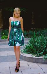 Leaf Print Dress