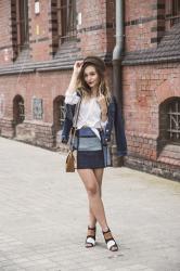 HEGOS MILANO BOOTS, PATCHWORK SKIRT & DENIM 