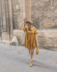 VALENCIA DIARIES: OOTD - MUSTARD DRESS