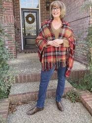How I wear red plaid after Christmas, and my skincare magic