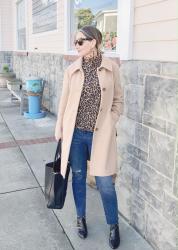 Leopard Cashmere for a Weekend Outfit