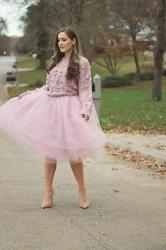 Princess vibes in my Bubble Sweater and tulle skirt