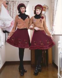 Twinning an old Innocent World skirt with @sapphira-doll