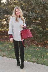 Cozy Poncho Life & Confident Twosday Linkup