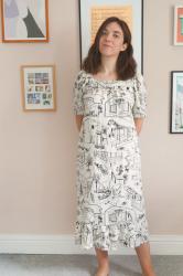 Lockdown birthday dress a.k.a midcentury nightgown