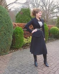 Belted Blazer Look & Fancy Friday linkup