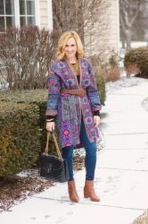 Cozy and Colorful Cardigan from Mexicali Blues
