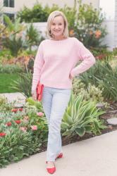 Pastel Sweater To Perk Up Your Jeans