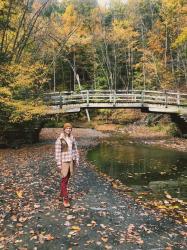 Hiking at Robert H. Treman State Park in Ithaca, NY