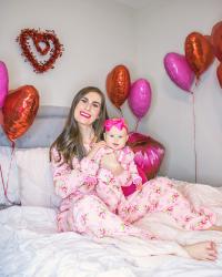 Mama and Me Valentine Pajamas