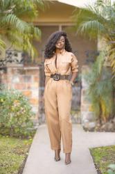 Button-Down Shirt + Pegged High Waist Pants