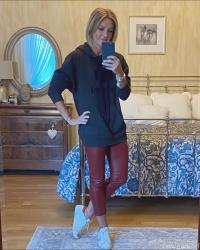 An Alternative to Sweatpants + WIW - How To Style A Hooded Sweatshirt