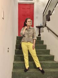The yellow jeans