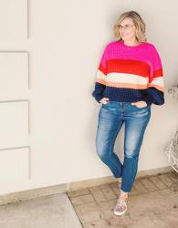 Styling Bright Sweaters in Winter