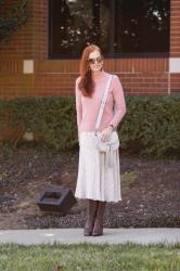 Turning Heads Linkup- How to Style a Snakeskin Skirt for Different Seasons