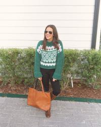 Green Alpine Sweater