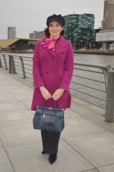 Navy and Bright Pink + Style With a Smile Link Up