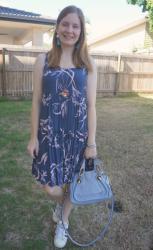 Blue Printed Dresses and Chloe Small Paraty Bag: Weekday Wear Link Up