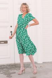 Green Spring Midi Dress