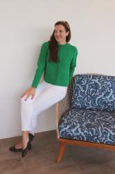 Spring is Coming, A Green Crewneck Sweater