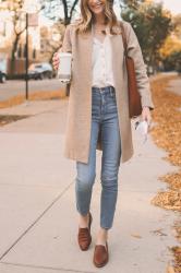 Madewell Herringbone Sweater Coat on Sale