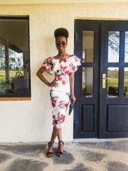 Floral Dress Outfit Idea: Nakuru Vacation Outfit One