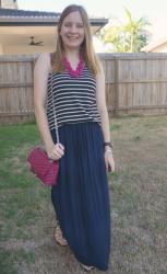 Striped Tanks And Maxi Skirts With Rebecca Minkoff Crossbody Bags | Weekday Wear Link Up