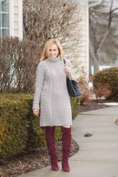 How to Style a Tunic Sweater as a Dress