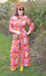 Psychedelic Wide Leg Jumpsuit + Style With a Smile Link Up