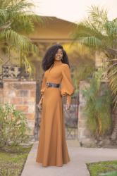 Bishop Sleeves Maxi Dress