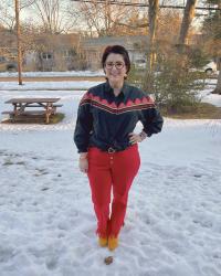 Sunday Shopping :: Red Fringe Jeans + New Yellow Booties!