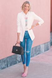 How to Wear a White Blazer