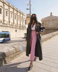 Pink gingham & Black babies