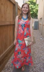 Weekday Wear Link Up: Tiered Kmart Dresses and Clutch Bags