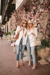 WHITE FAUX LEATHER BLAZER