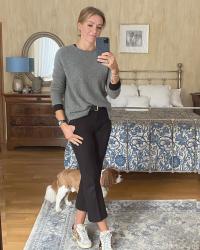 WIW - How To Style Cropped Kick Flare Trousers