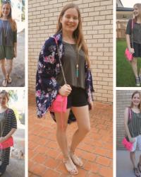 30 Ways To Wear A Neon Pink Bag: Rebecca Minkoff Mini MAC