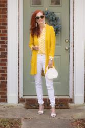 Yellow and White for a Sunny Spring Look