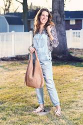 Thursday Fashion Files Link Up #300 – Snakeskin Print & Overalls