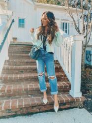 Trending with Nordstrom – pastels and dad jeans from Topshop