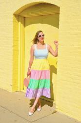 Pastel Colorblock Dress