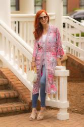 Caite and Kyla- Love Kyla Tie Front Kimono