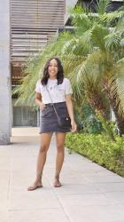 How to Style a Jean Skirts this Spring