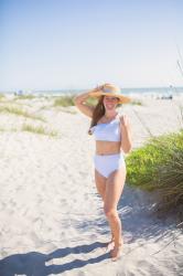 Affordable Blue and White Summer Swimsuits