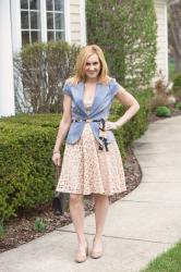 How to Dress Up Denim and Eyelet for Spring